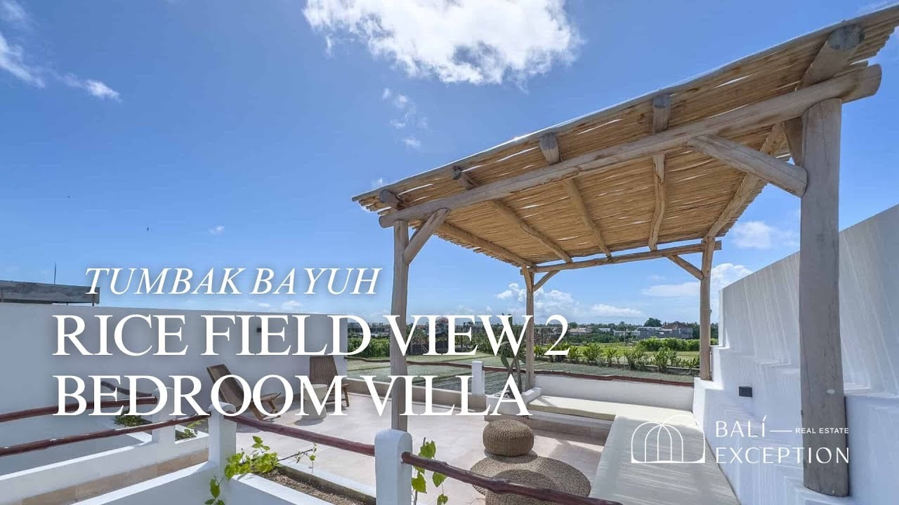 BALI - Discover this rice field view 2 bdr villa in Tumbak Bayuh