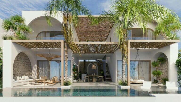 LUXURIOUS 4 BDR VILLA WITH OCEAN VIEW FOR SALE LEASEHOLD IN NUSA PENIDA - BE-941