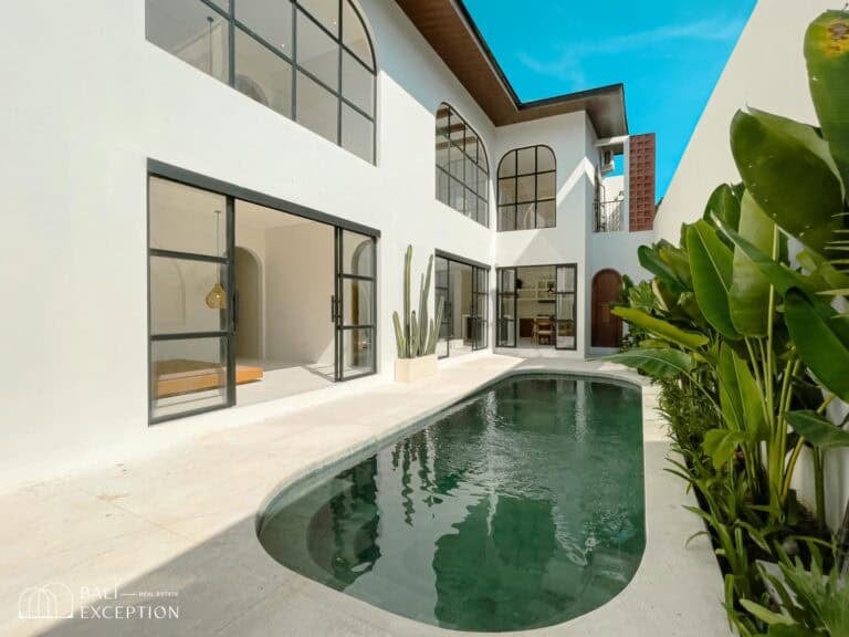 Modern house with pool and garden