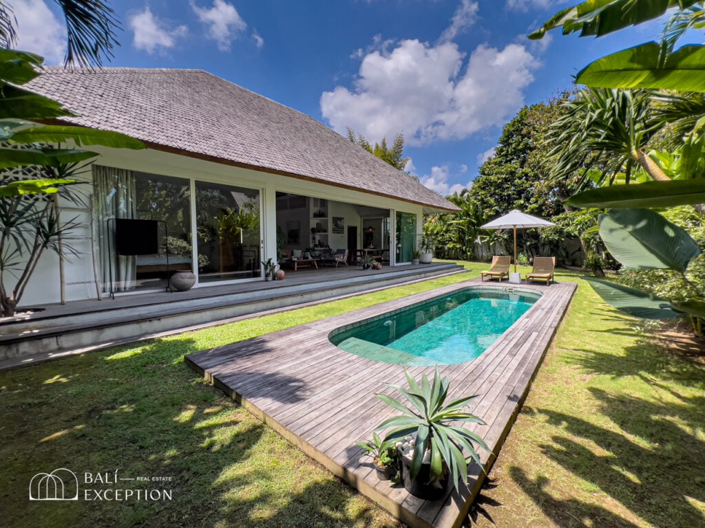 Modern villa with pool and garden