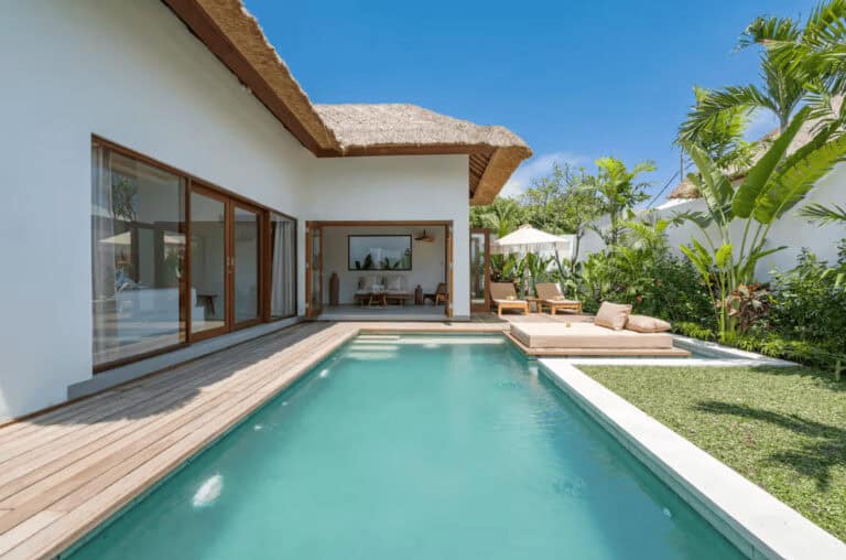 Modern villa with private pool and garden