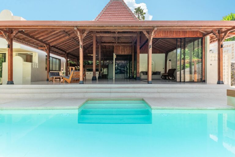 Luxury villa with pool and open-air lounge